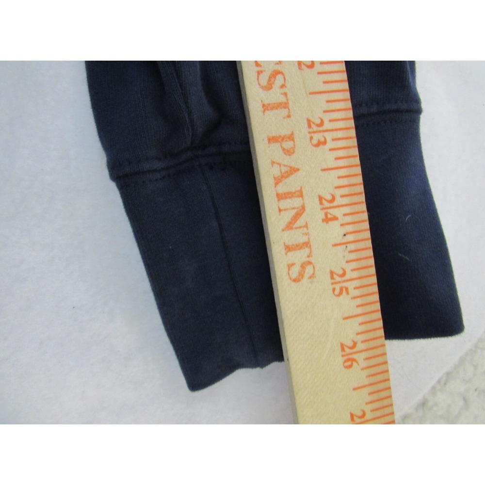 Brooks Brothers 1818 1/4 Zip Blue Cotton Sweater Sz M - Picture 5 of 14